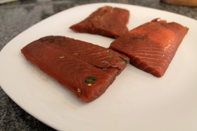 Salmon After Curing for 20 Hours